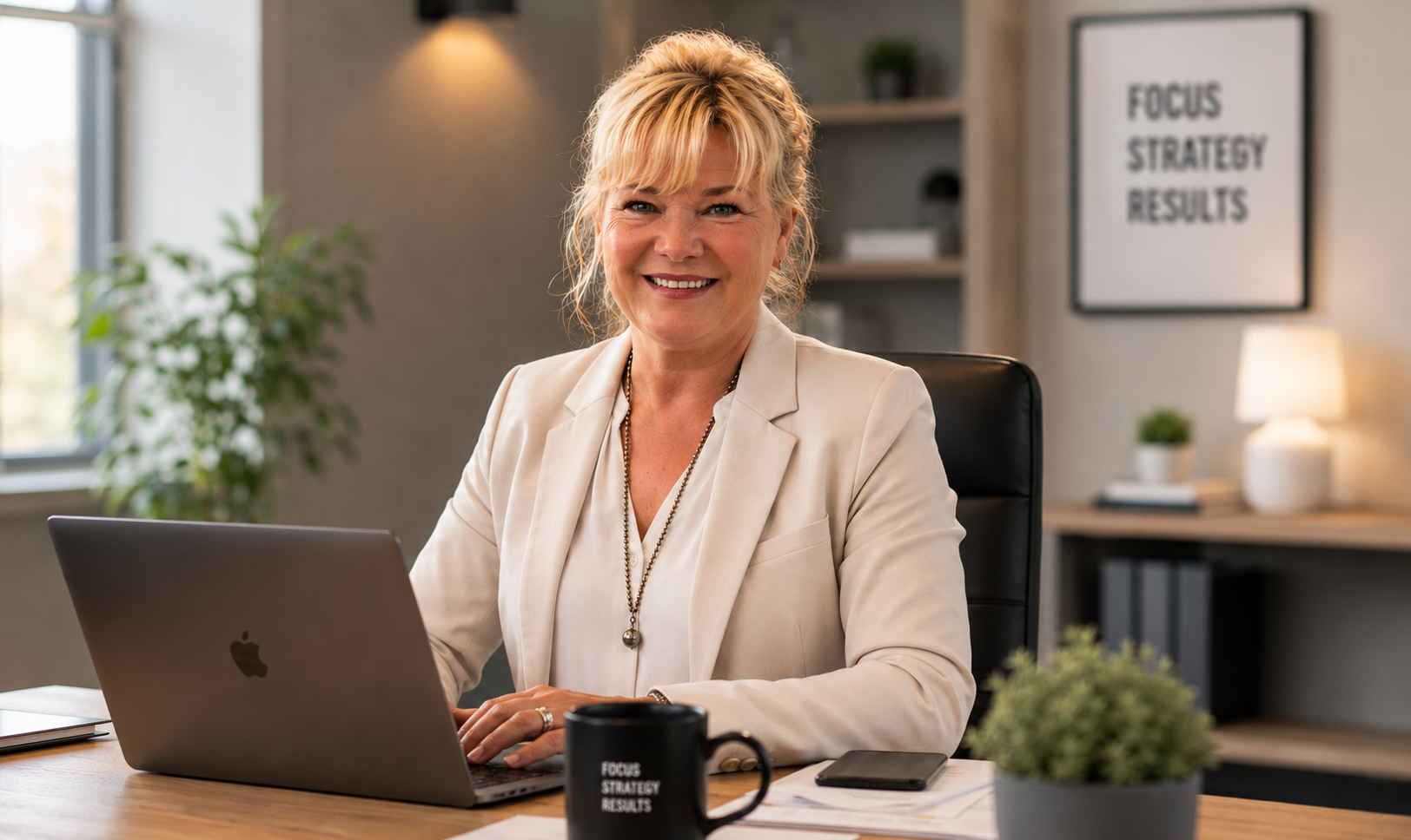 Malin Gustafsson vid skrivbordet – Pixel Partner